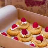 Raspberry cheesecake cookies